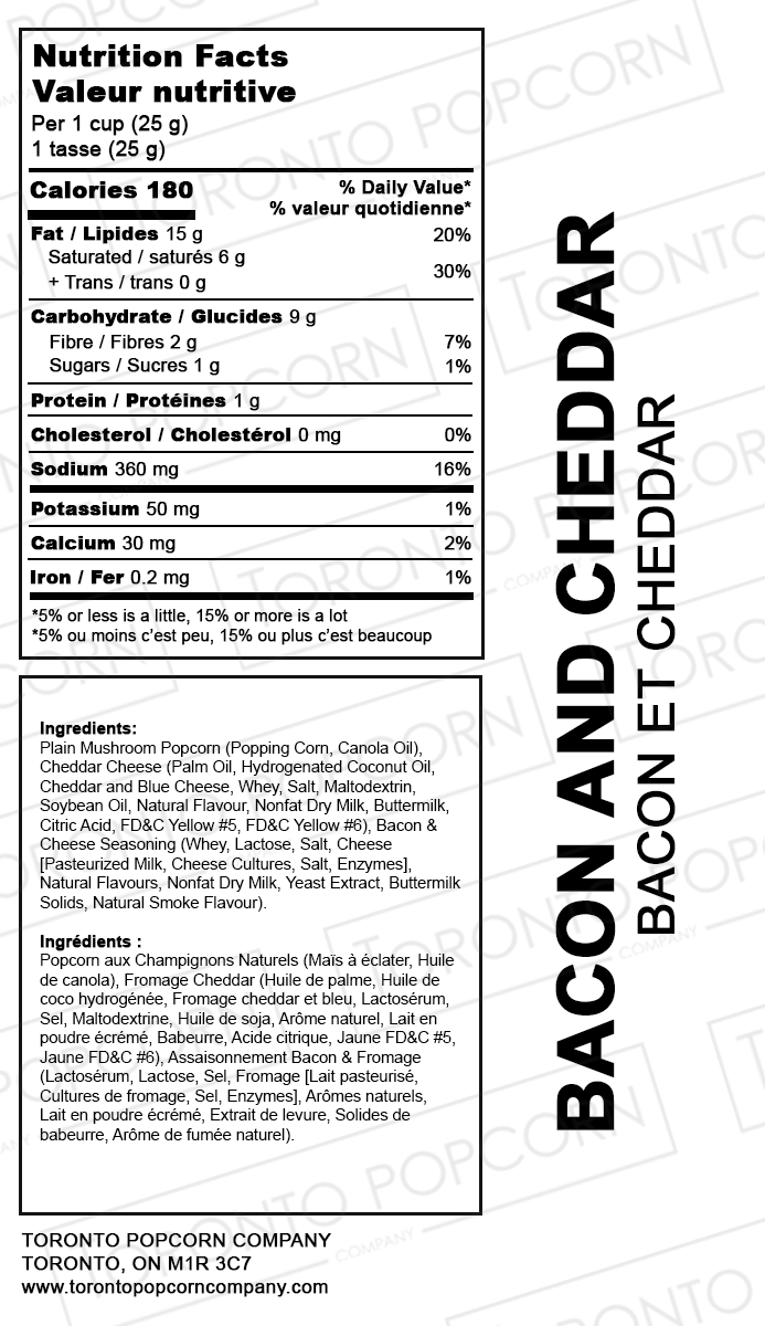 Bacon & Cheddar Popcorn