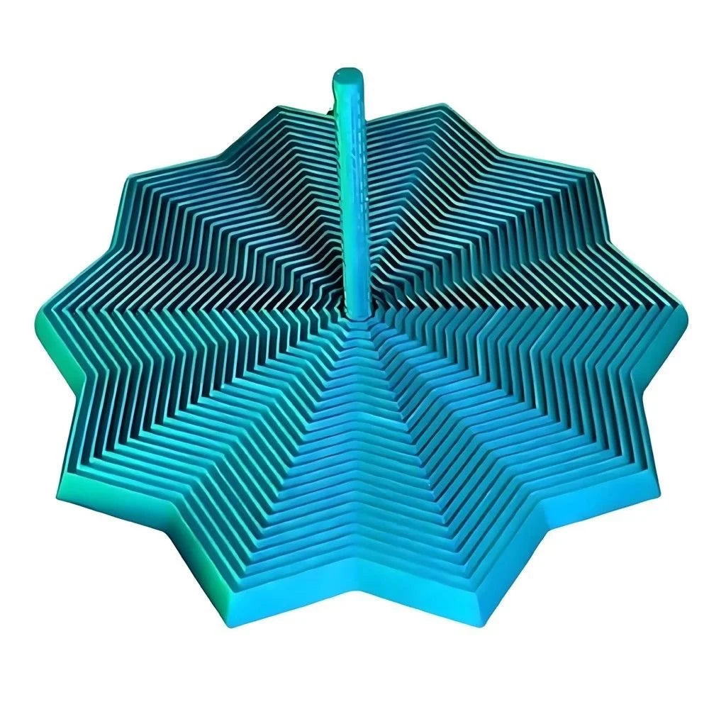 3D Printing Expanded Sensory Fidget Star Model Visual Illusion Hexagon Whirling Spiral Ornaments Stress Relief Board Game Elk-Valley 3D