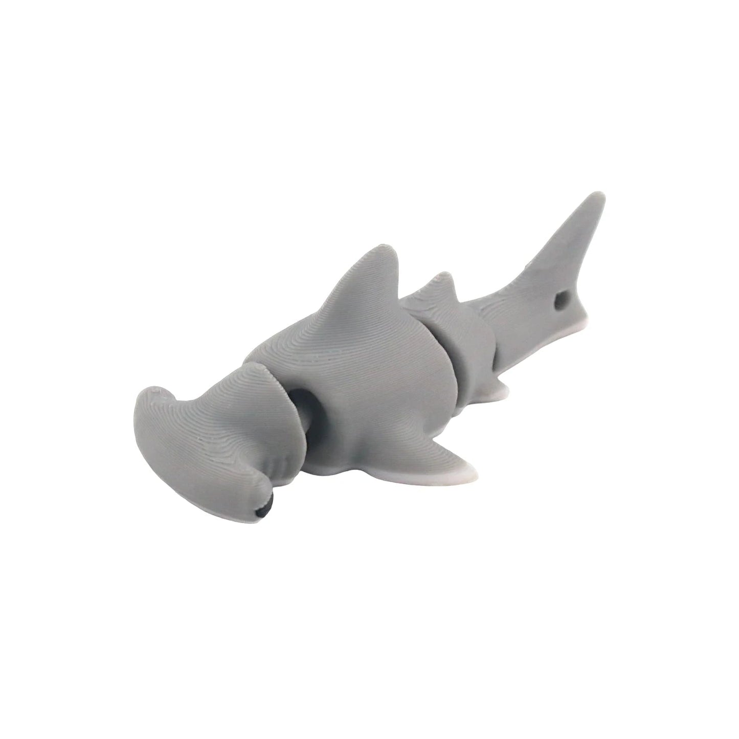 3D printed hammerhead shark+shark, with movable joints, simulating marine life models Elk-Valley 3D