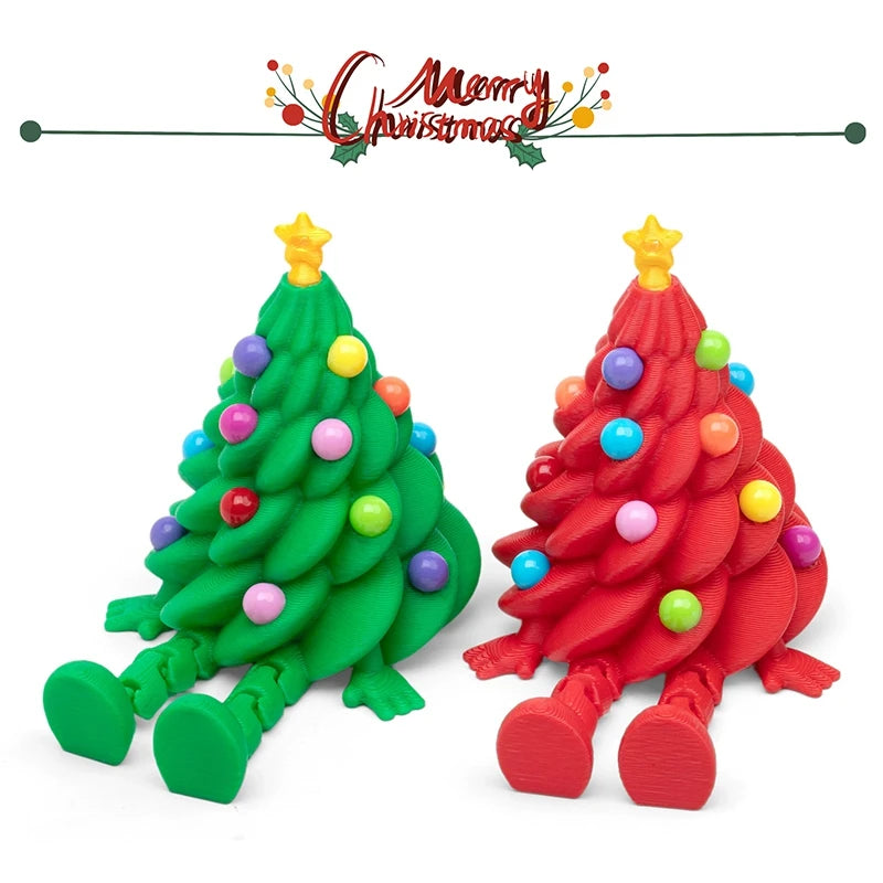 Christmas Decoraitons 3D Printed Santa Claus Statues Ornament Room Desk Accessories Navidad Decoraciones Para El Hogar Elk-Valley 3D