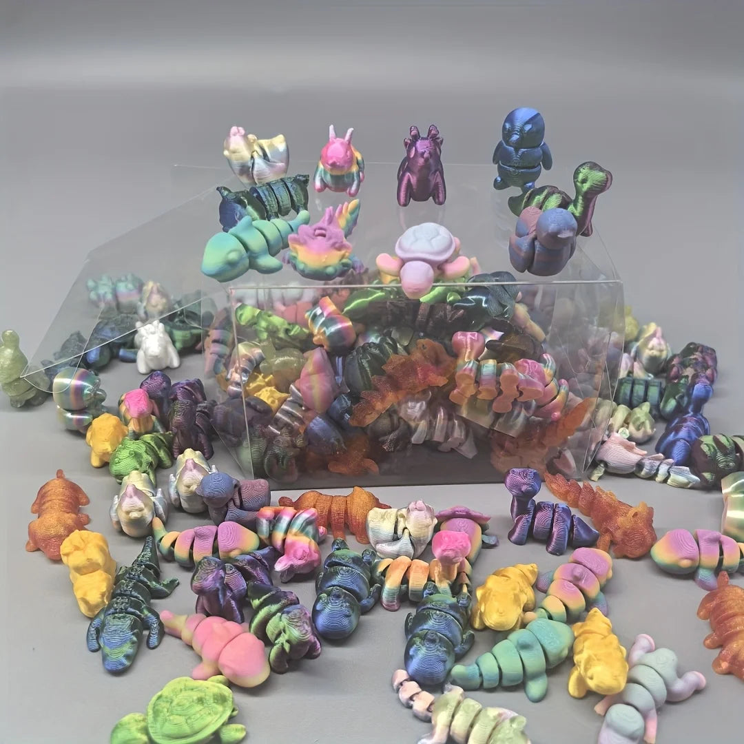 5/10/15 pcs of 3D printed animal kingdom, unique and diverse models for room decoration, garden furnishings aquarium decoratio Elk-Valley 3D