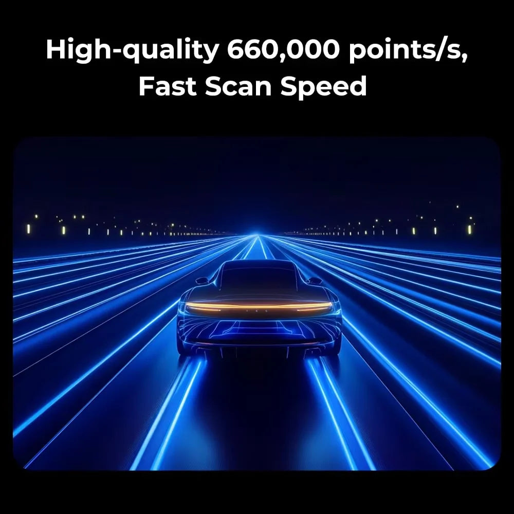 Creality Raptor Pro 3D Scanner Dual Mode 22+7 Blue Laser Line/NIR 0.02mm Accuracy 60FPS Anti-Shake Tracking 24Bit Color Scanning Elk-Valley 3D