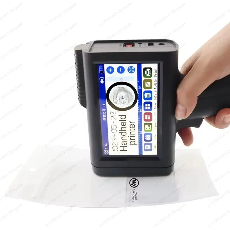 M10 New Portable Expiry Date Handheld Inkjet Printer Hand Held Batch Coding Machine Barcode Small Handheld Inkjet Small Printer Elk-Valley 3D