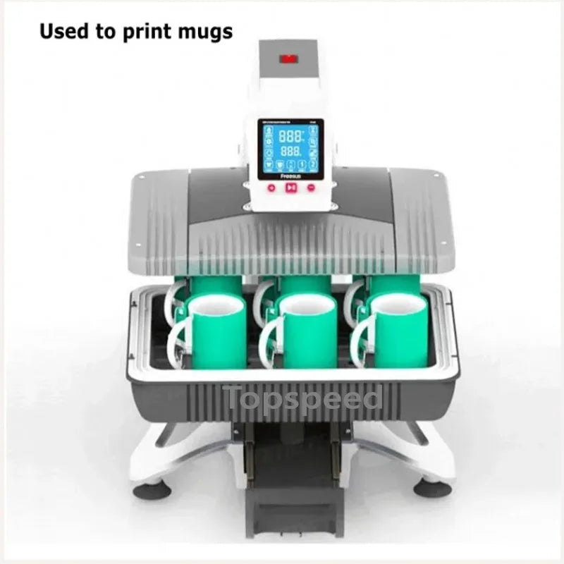 2025 New 3D Sublimation Heat Transfer Printer Vacuum Press Machine for Cases Mugs T-shirts Plates Multifunctions Elk-Valley 3D