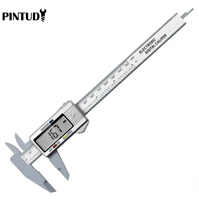 1PC Plastic Vernier Caliper Digital Display Caliper Mini Text Play Caliper Student Vernier Ruler 0 to 150mm Measuring Tool Elk-Valley 3D