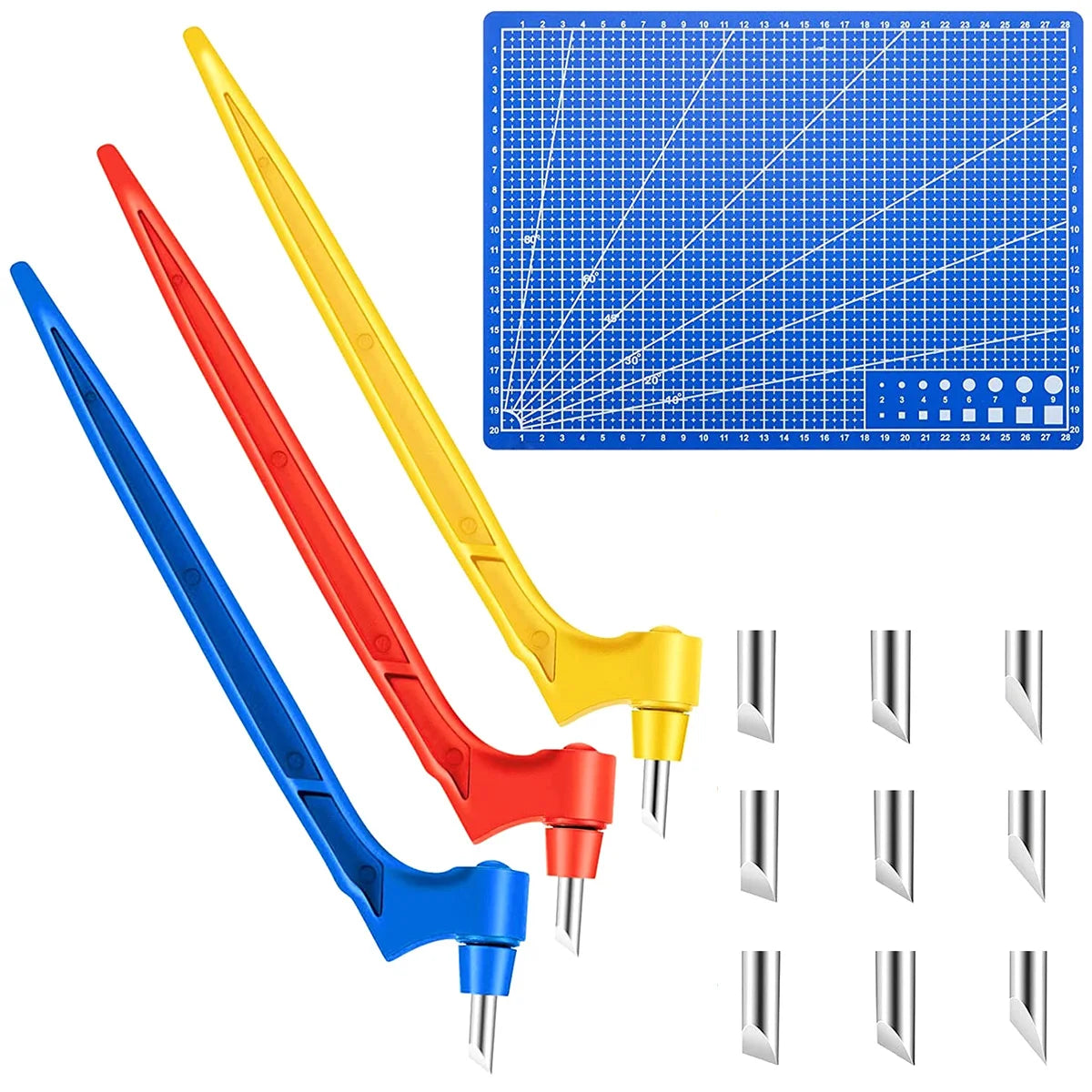 Craft Cutting Tools Kit 360 Degree Rotating Gyro Cutting Tools Specialty Carbon Steel Craft Cutting Tool with Cutting Pen