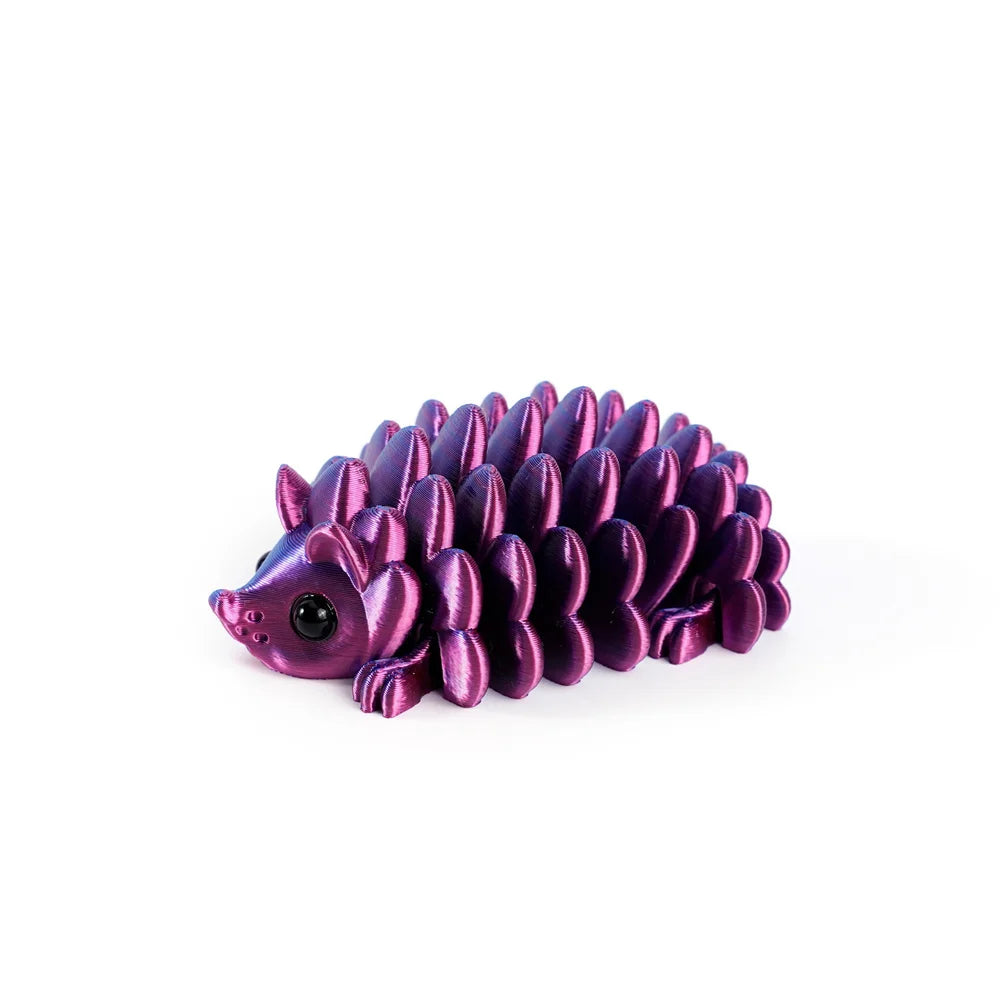 3D Printed Hedgehog Figurine - Versatile Indoor & Outdoor Home Desk Decor Collectible Cone Toy Articulated Cute Figurin Elk-Valley 3D