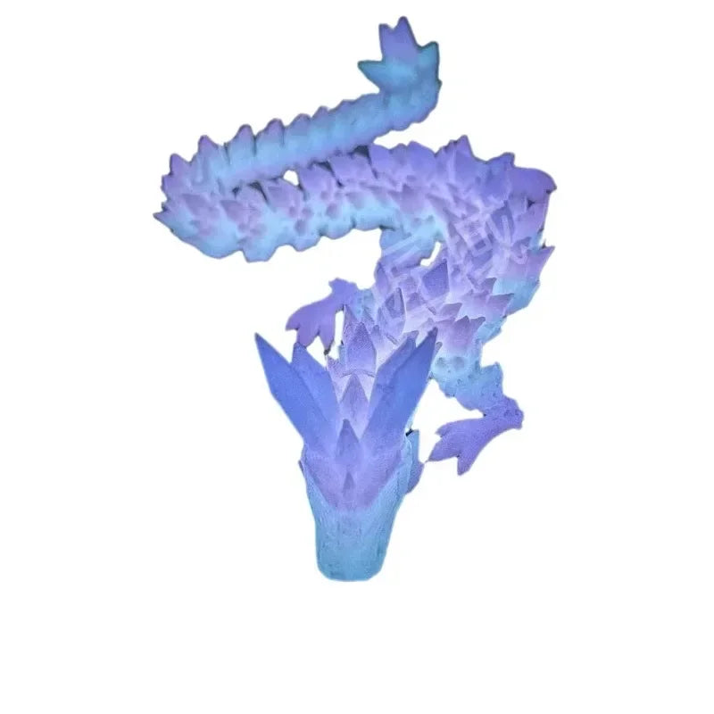 Divine Dragon Statue Printed Night Light Dragon Sculpture Aquarium Decoration Theme Adult Bedroom Desktop Ornament Car Ornament Elk-Valley 3D