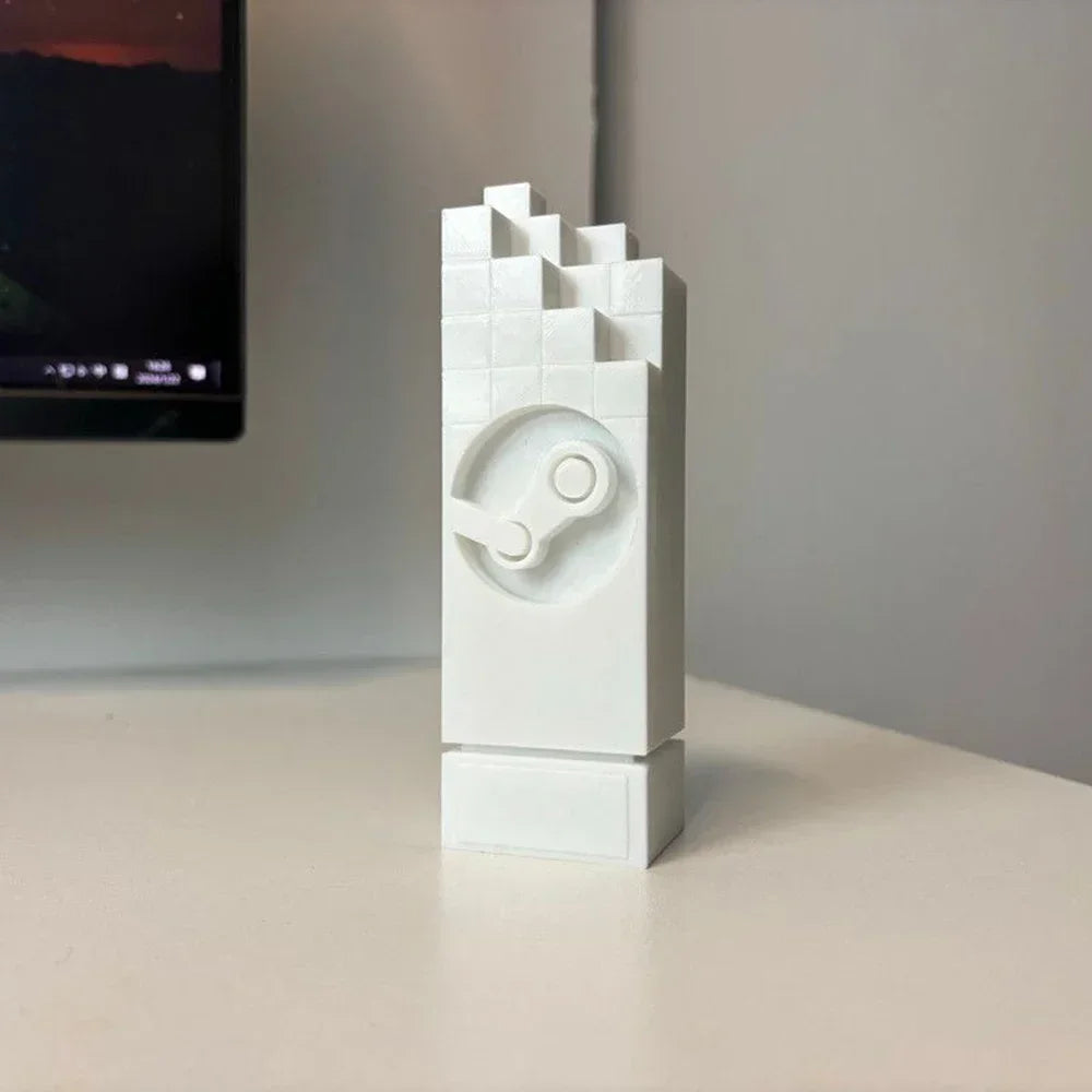 3D Printed Stem Game Trophy Ornament Computer Desktop Ornament Toys Trophy Creative Simple Study Room Desktop Ornament Elk-Valley 3D