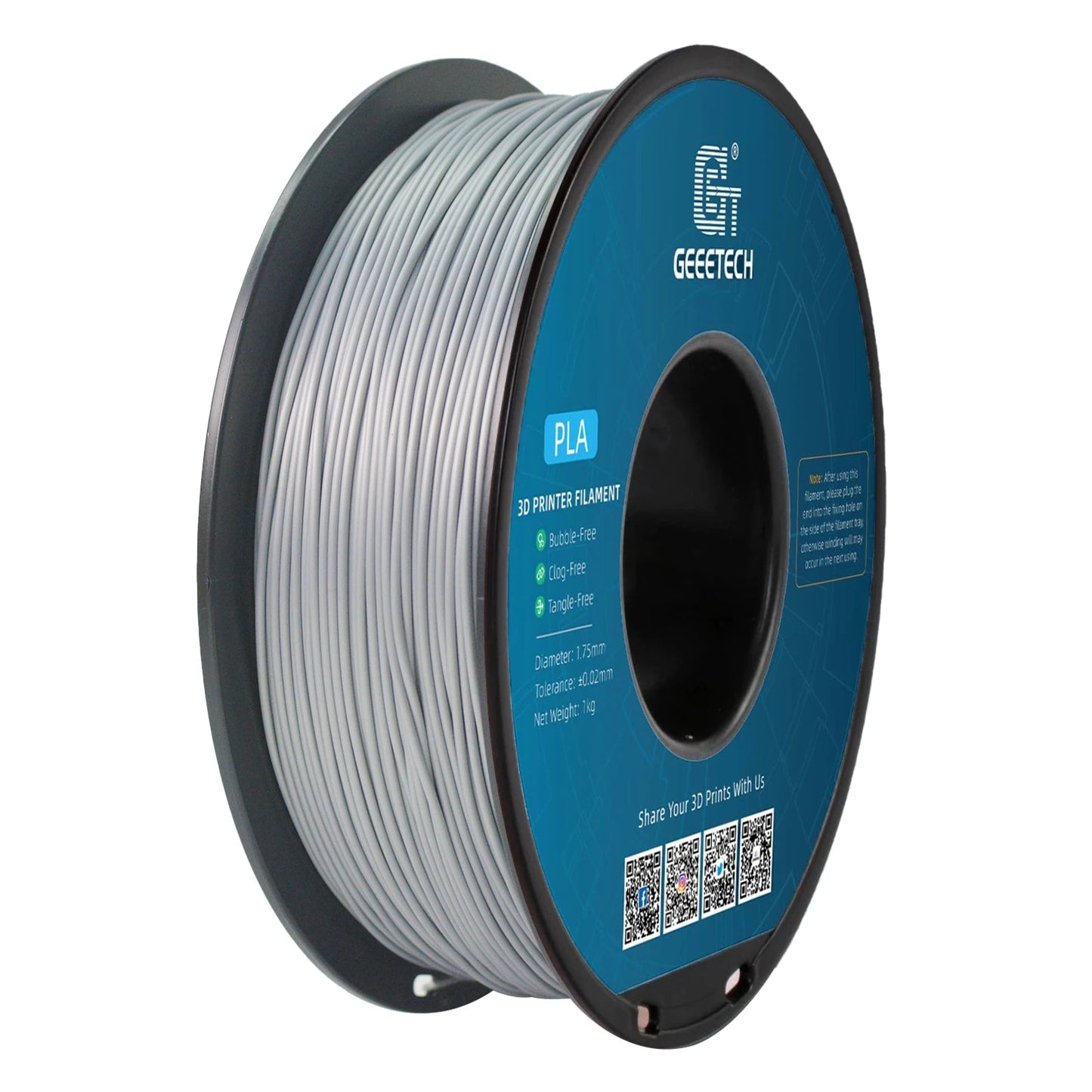 Geeetech 3d printer Filament PLA PETG Plastic 1kg 1.75mm,Tangle-Free, 3d printing wire materials, black, white, vacuum packaging Elk-Valley 3D
