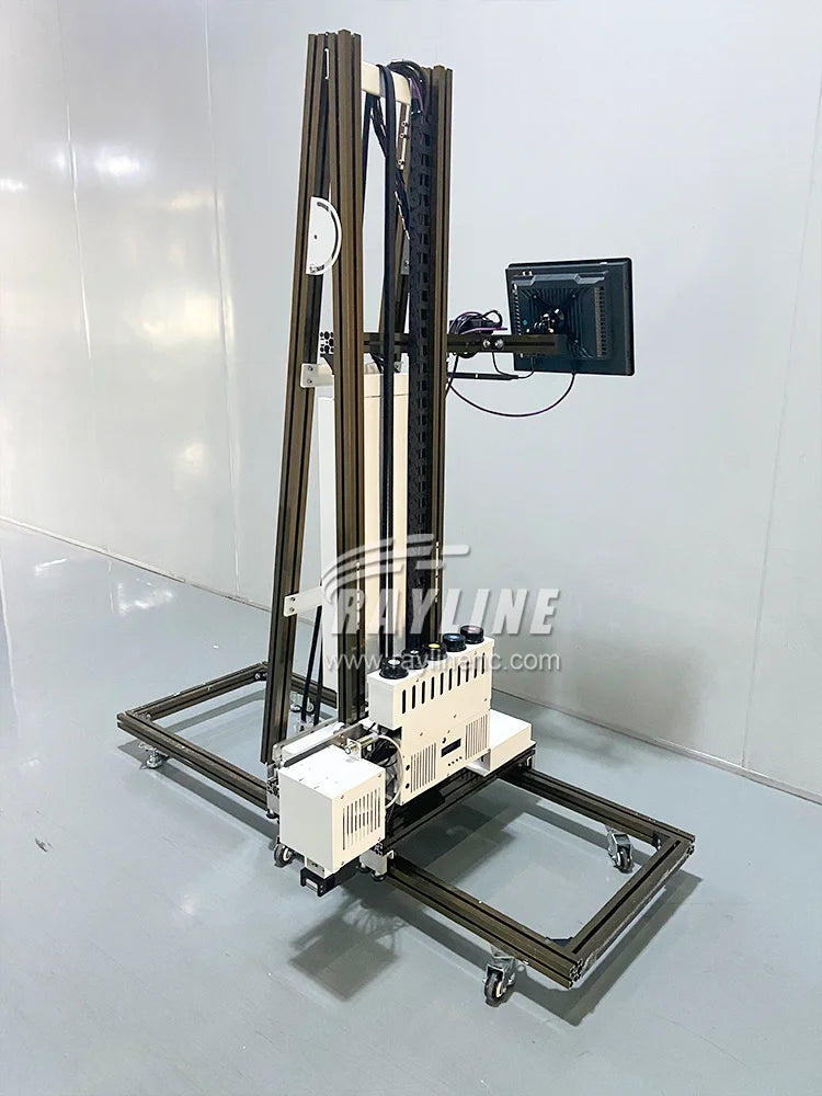 3D Wall Printing Machine Direct to Wall Mural CMYKW 5 Colors UV Ink Wall Printer Double print heads