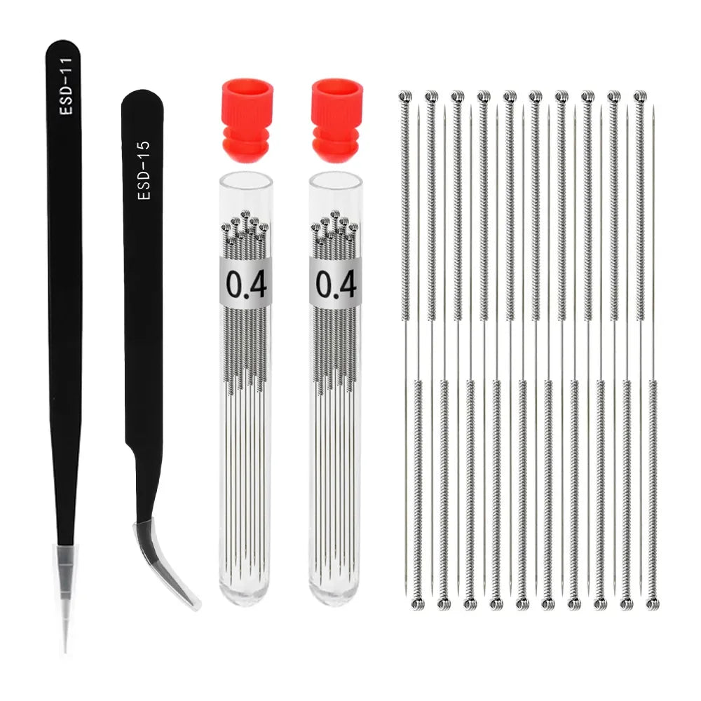 3D Printer Tool Kit Trimming Knife Scraper Cleaning Needle Tweezers Pliers Scraper Basic Deburring Tools Kit DIY 3D Printer Part