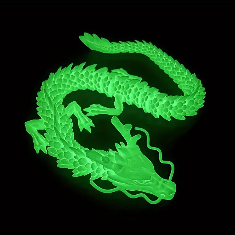 3D Printed Chinese Dragon Full Body Joints Movable Home Furnishing Decoration Ornament Worth Collecting Creative Toys Elk-Valley 3D