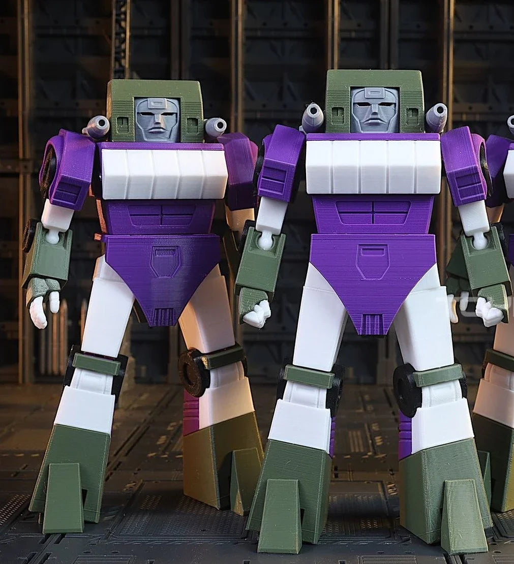 3D Printed Autobot Transport Drone Truck Mode Movable Model Toy