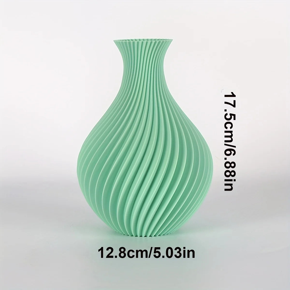 3D Printed Art Vase with Retro Textured Design - High-Quality Plastic, Durable and Resistant Elk-Valley 3D