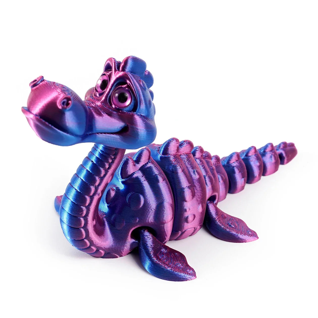 3D Printed Toy Model Lake Ness Monster Figurine with Realistic Eyes for Home Decor Accessories, Desktop Decorations Elk-Valley 3D