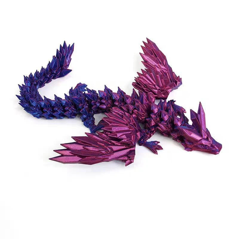 3D Printed Dinosaur Movable Echinosaurus Figurine Dragons Bone Model Desktop Craft Ornament Creative Novelty Gifts for Kids Elk-Valley 3D