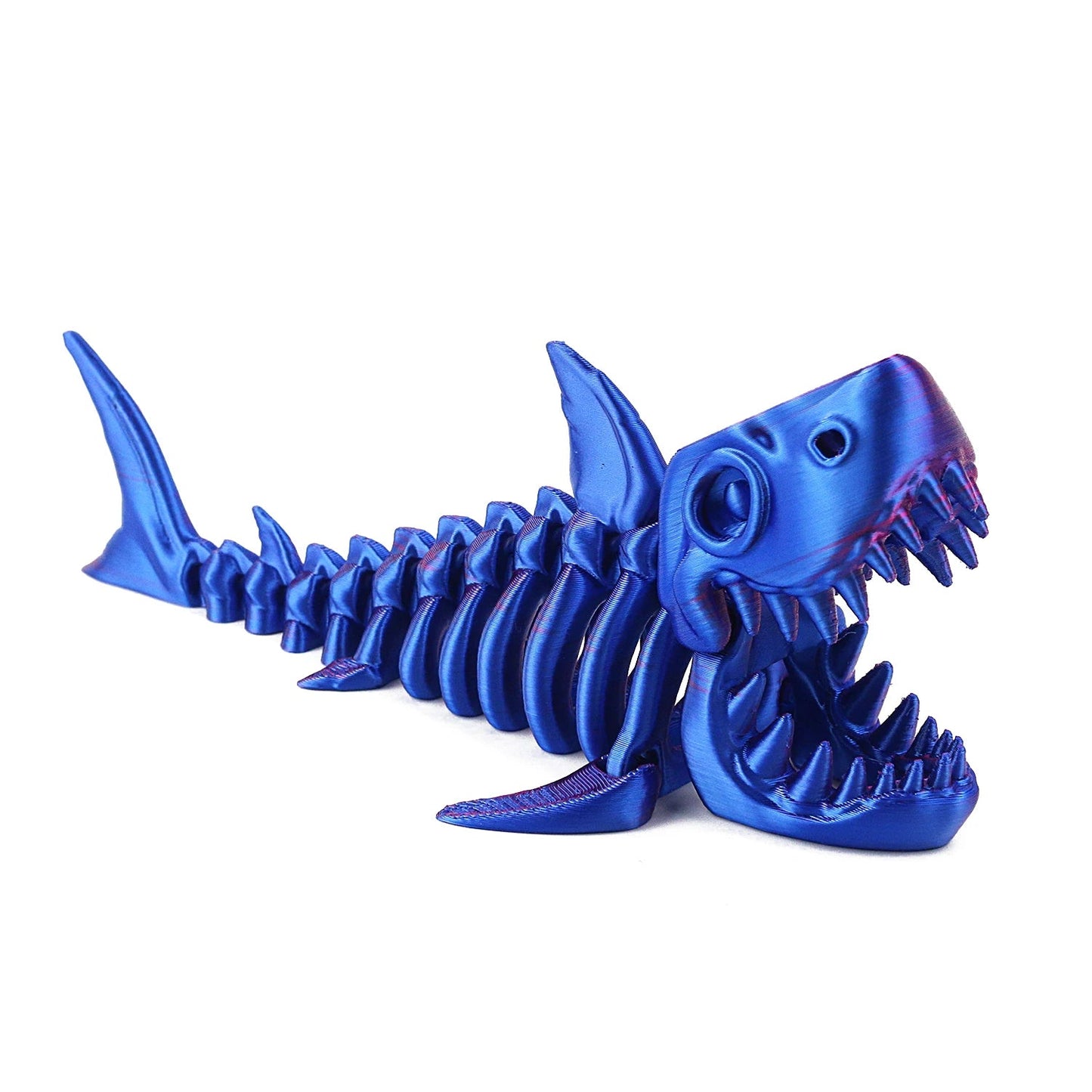 3D printed shark with movable joints, creative new children's toys, decorative ornaments, handicrafts, figurines, gifts Elk-Valley 3D