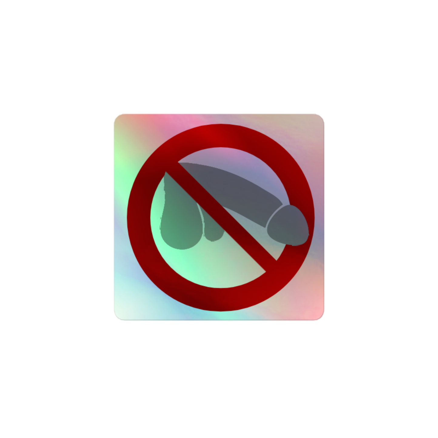 Cock blocking stickers (holographic)