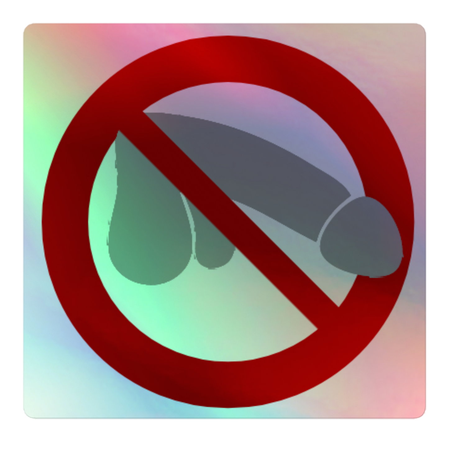 Cock blocking stickers (holographic)