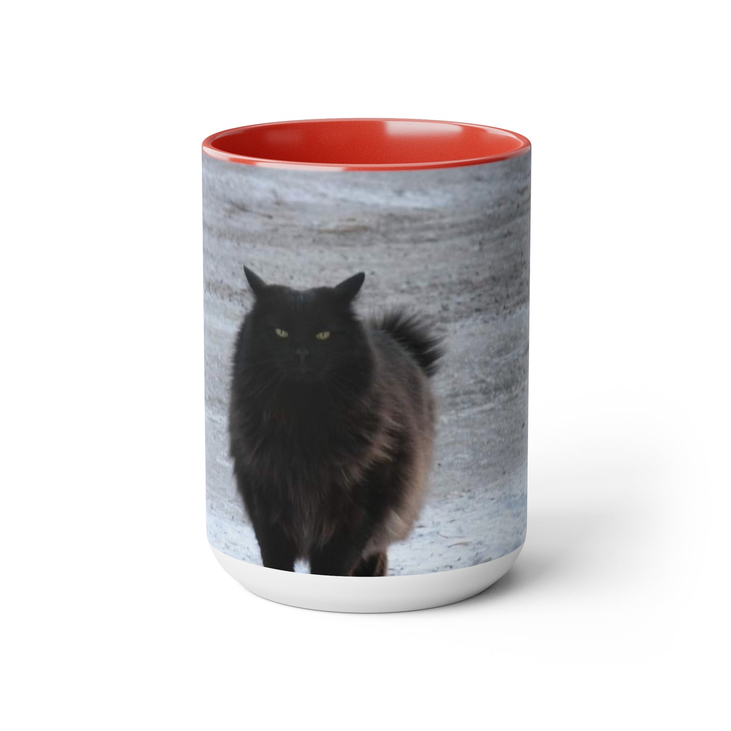 Shadow Kat Two-Tone Coffee Mugs, 15oz
