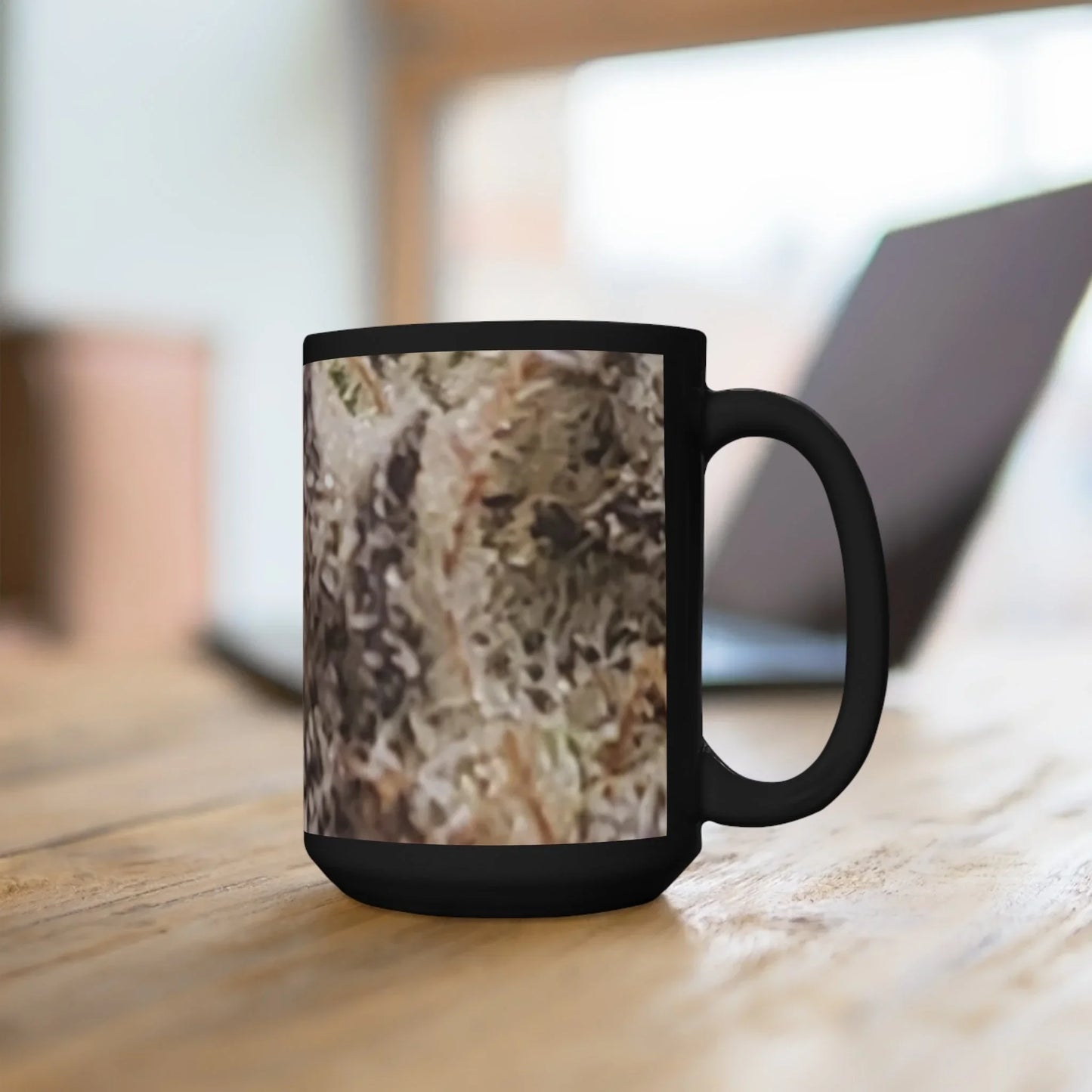 Black Bud Mug 15oz Printify