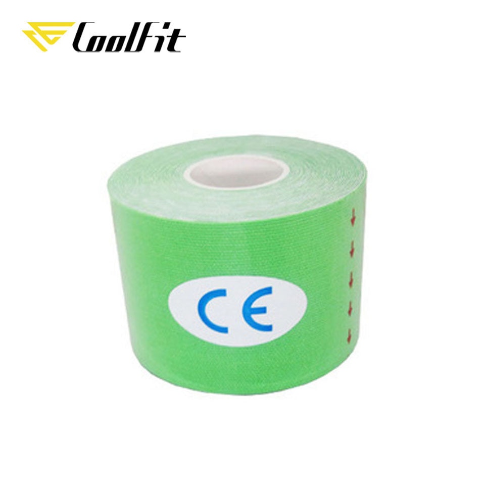CoolFit 5 Size Kinesiology Tape Athletic Recovery Self Adherent Wrap Taping Medical Muscle Pain Relief Knee Pads Protector