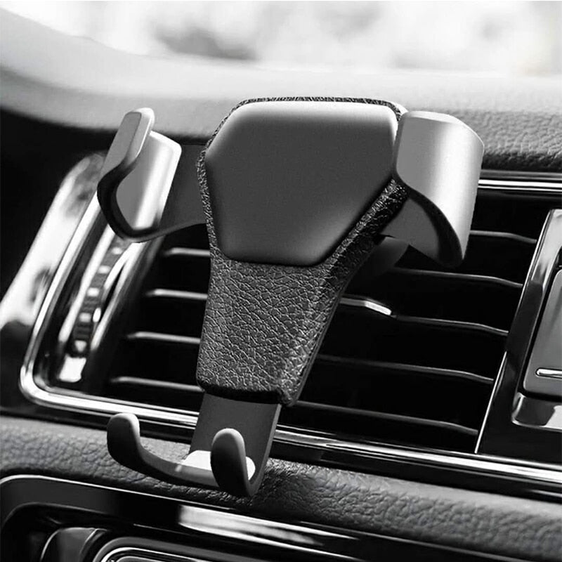 Universal Gravity Auto Phone Holder Car Air Vent Clip Mount Mobile Phone Holder CellPhone Stand Support For iPhone For Samsung Elk-Valley 3D