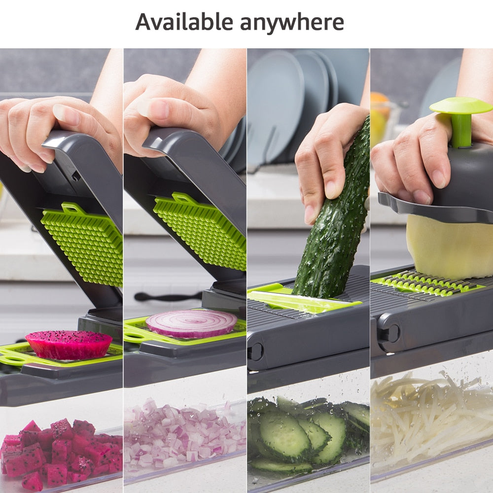 vegetable cutter multifunctional Slicer Fruit Potato Peeler Carrot Grater Kitchen accessories basket vegetable slicer