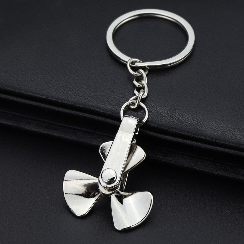 Metal keychain turbo gear hub pendant brake disc shock absorber Pendant
