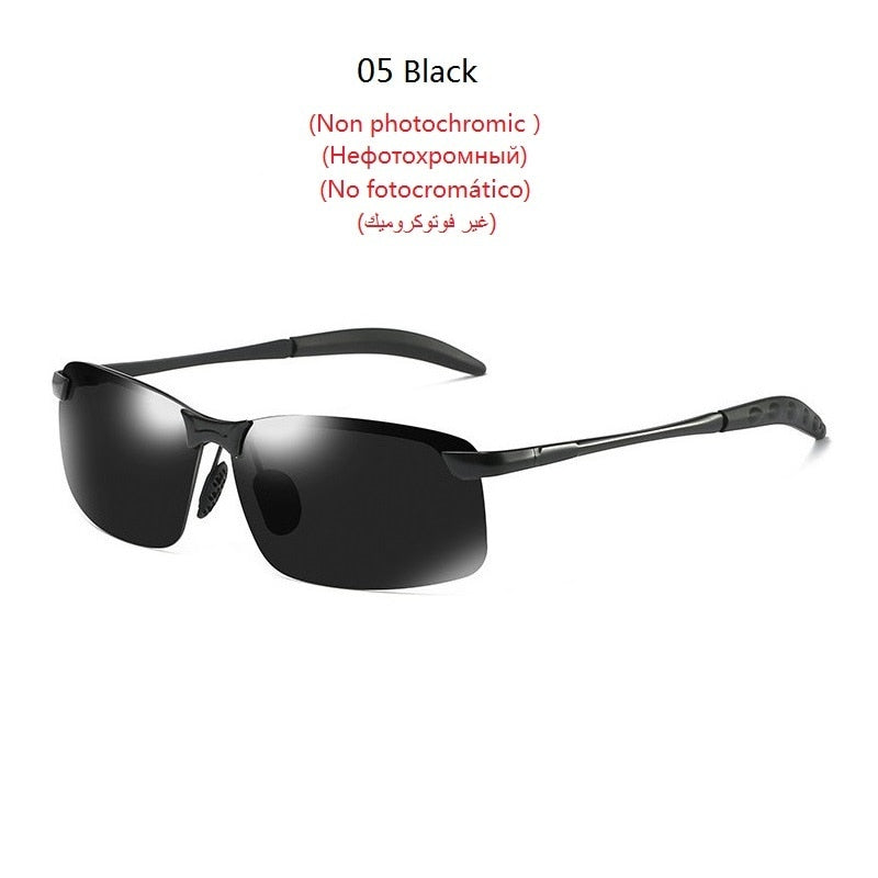 Photochromic Sunglasses Men Polarized Driving Chameleon Glasses Male Change Color Sun Glasses Day Night Vision Driver's Eyewear Elk-Valley 3D