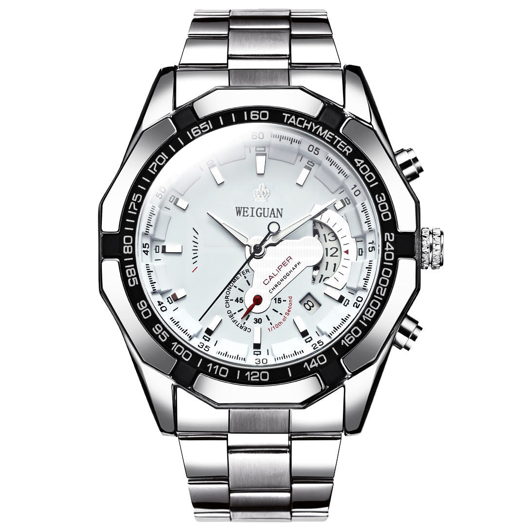 Casual Sport Watches Chronograph Wristwatch Automatic business Movement Imported Mechanical Waterproof Luminous product
