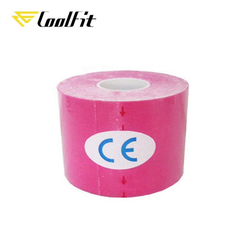 CoolFit 5 Size Kinesiology Tape Athletic Recovery Self Adherent Wrap Taping Medical Muscle Pain Relief Knee Pads Protector