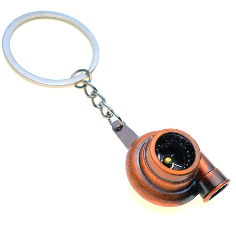 Metal keychain turbo gear hub pendant brake disc shock absorber Pendant