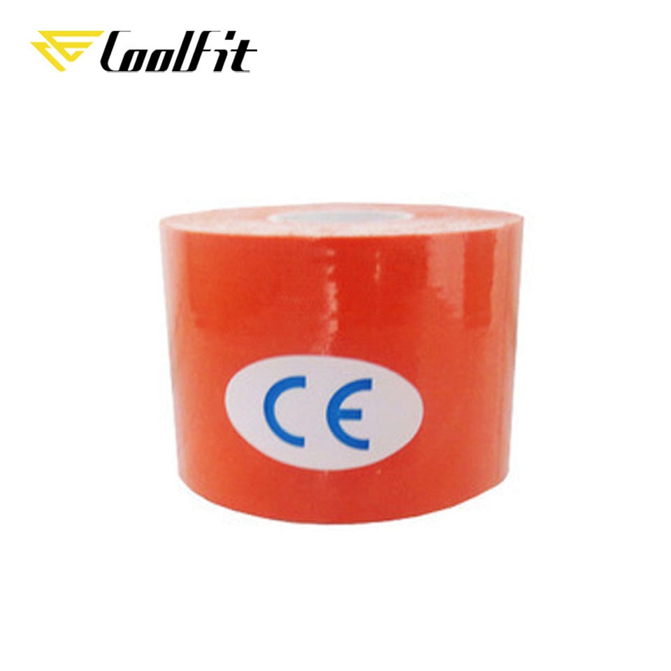 CoolFit 5 Size Kinesiology Tape Athletic Recovery Self Adherent Wrap Taping Medical Muscle Pain Relief Knee Pads Protector