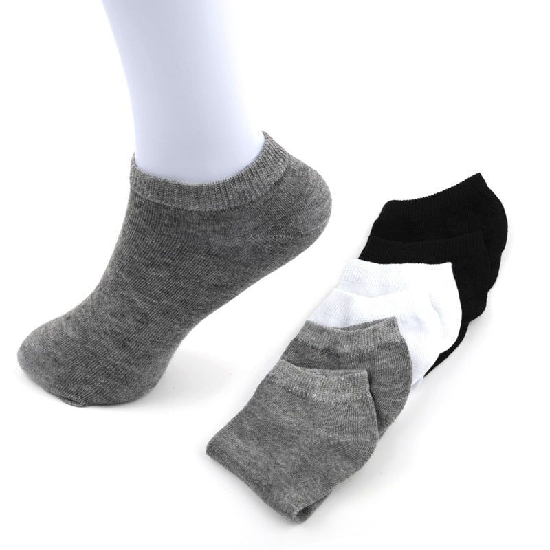 10 Pairs Women Breathable Sports socks Solid Color Boat Comfortable Cotton Ankle Socks Wholesale