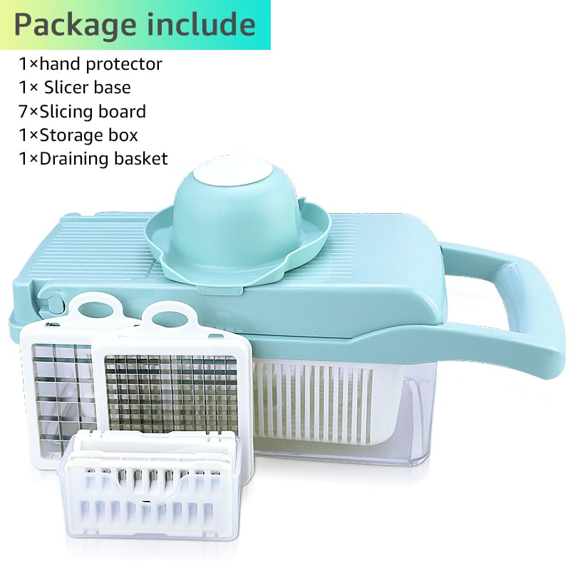 vegetable cutter multifunctional Slicer Fruit Potato Peeler Carrot Grater Kitchen accessories basket vegetable slicer