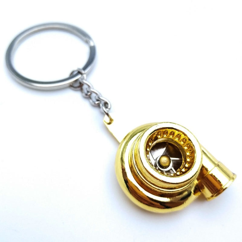 Metal keychain turbo gear hub pendant brake disc shock absorber Pendant