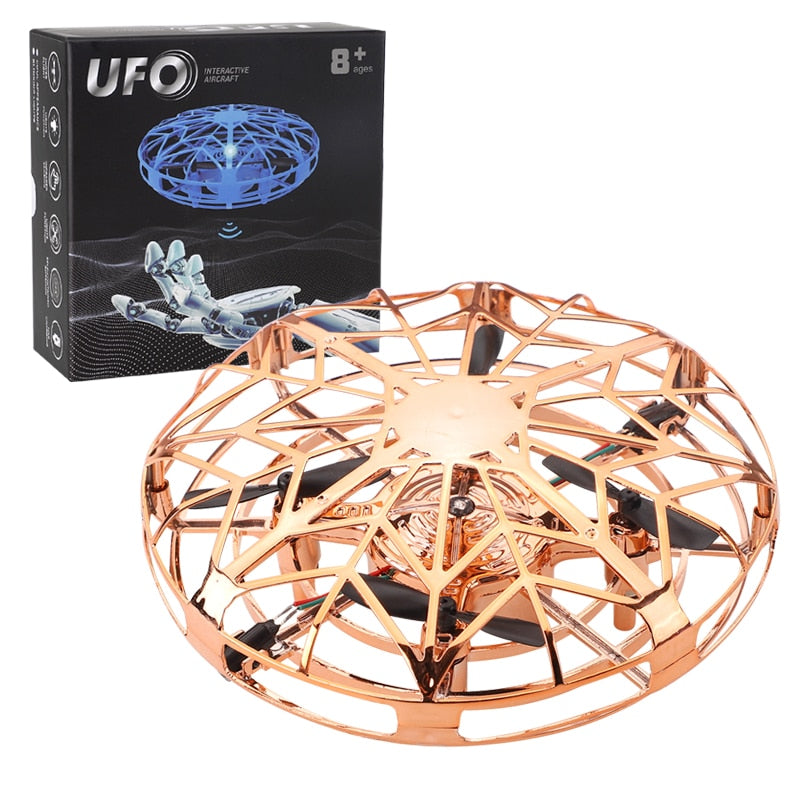 Mini Helicopter RC UFO Dron Aircraft Hand Sensing Infrared RC Quadcopter Electric Induction Toys for Children Mini Drone