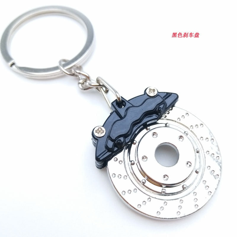 Metal keychain turbo gear hub pendant brake disc shock absorber Pendant