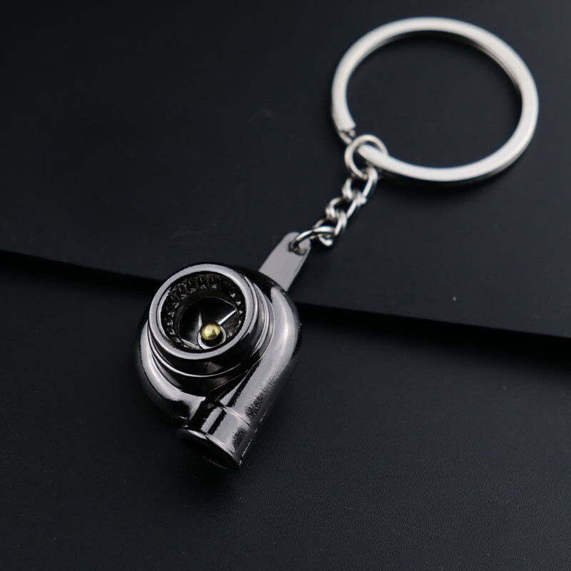 Metal keychain turbo gear hub pendant brake disc shock absorber Pendant