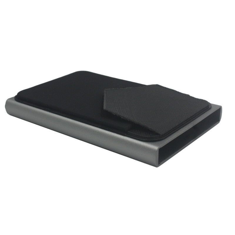 Sueea® Pop Up Id RFID Card Male Wallet Mini Package Aluminum Metal Protective Gear Storage Bag Smart Quick Release Women Wallet