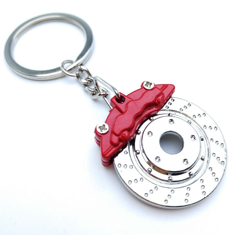 Metal keychain turbo gear hub pendant brake disc shock absorber Pendant