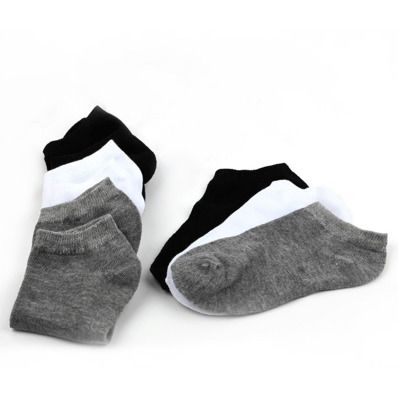 10 Pairs Women Breathable Sports socks Solid Color Boat Comfortable Cotton Ankle Socks Wholesale