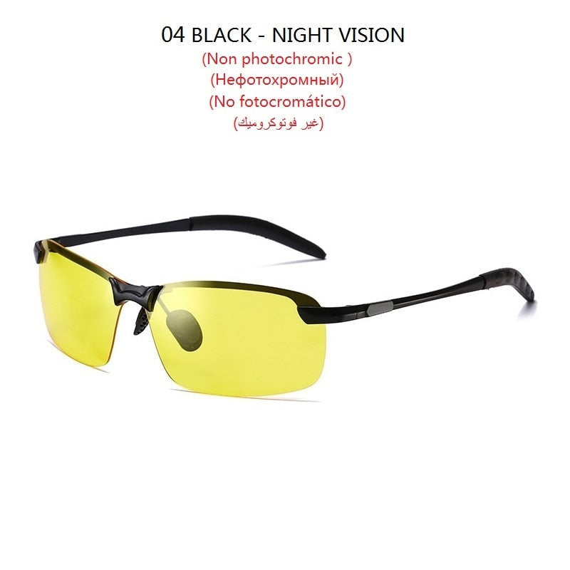 Photochromic Sunglasses Men Polarized Driving Chameleon Glasses Male Change Color Sun Glasses Day Night Vision Driver's Eyewear Elk-Valley 3D