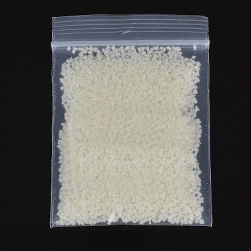 10g Party DIY Fluorescent Super luminous Particles Glow Pigment Bright Gravel Noctilucent Sand Glowing in the Dark Sand Powder Elk-Valley 3D