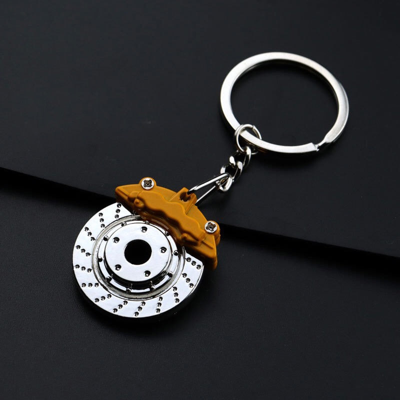 Metal keychain turbo gear hub pendant brake disc shock absorber Pendant