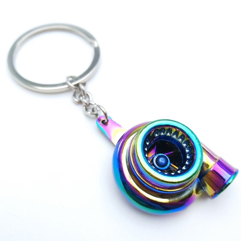 Metal keychain turbo gear hub pendant brake disc shock absorber Pendant