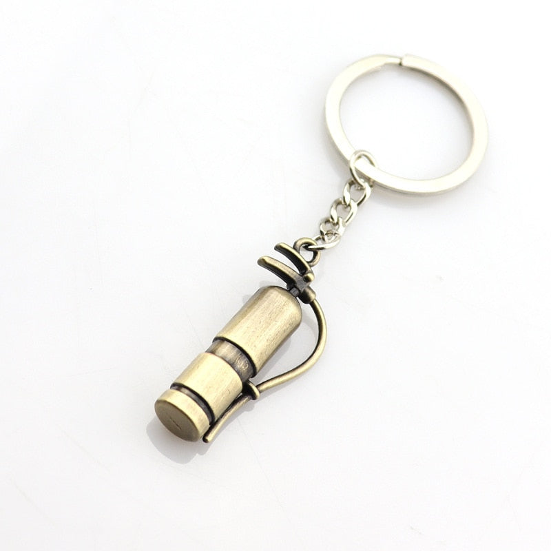 Metal keychain turbo gear hub pendant brake disc shock absorber Pendant
