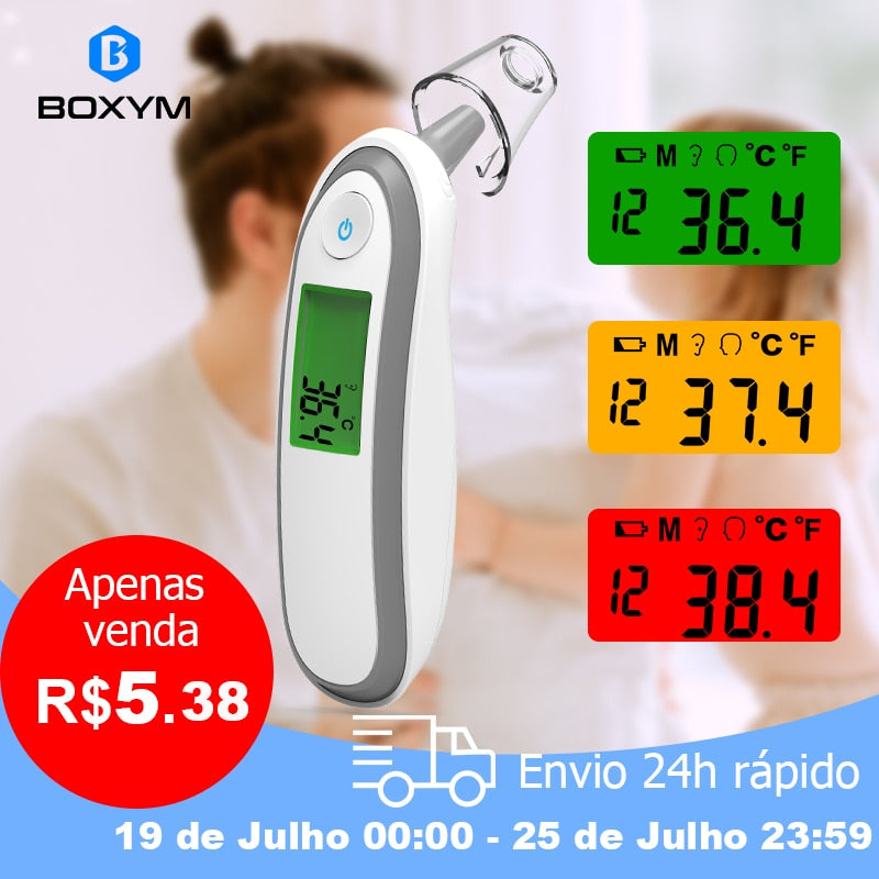 BOXYM Medical Household Infrared Fever Thermometer Digital Baby Adult Non-contact Laser Body Temperature Ear Thermometer